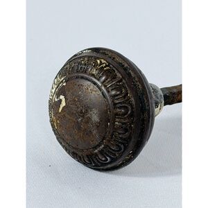 Antique Sargent Egg & Dart Crete Brass Door Knob Uncleaned Victorian Edwardian